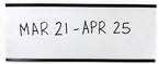 SmartSign (10-Pack) Magnetic C Channel Card Label Holders - 3" x 8" Metal Racks and Shelf Label Holders with Paper Inserts