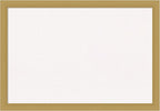 Amanti Art White Cork Board for Wall, 18x26 Vision Board with Gold Frame, Medium Corkboard Office Decor for Home Organization, Casual Corkboard Pinboard to display items for home organization