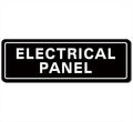 Electrical Panel Sign – Standard Electrical Cabinet Sign, Premium Durable Acrylic Material, Super Strong Self-Adhesive, Quick Installation, Suitable For Your Home And Business (9×3 Inches, Black)