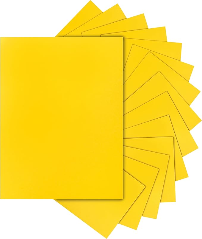 Silunkia 300 Sheets Yellow Cardstock 8.5 x 11 Crafting Paper, 75lb Thick Paper Card Stock for Cards Making, School Scrapbooking, Greeting Cards, Office Printing, Party