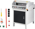 VEVOR Electric Hydraulic Paper Cutter, Heavy Duty Paper Cutter Machine, 1.57 in / 40 mm Cutting Thickness, 18 in / 457.2 mm Cutting Width, Industrial Paper Trimmer with Button Control