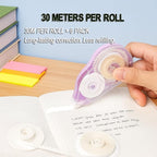 Aipker Correction Tape, Extra-Long 30 m (98 ft) Each – 590 ft Total, Easy-to-Use White Out Tapes Dispensers, High Capacity White Out Correct Tapes for School, Office or Home Use - 6 Pack
