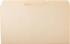 Amazon Basics Sturdy Manila File Folders, 1/3 Tabs in Assorted Positions for Filing, Legal Size, 8.5 x 14 inch - Pack of 100