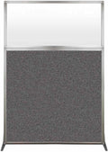 Versare Hush Screen Portable Room Divider | Workstation Wall Divider | Freestanding Privacy Hush Panels | Frosted Windows | Fabric Office Divider Screen | Great for Room Separation