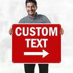 Custom Arrow,Custom Directional Sign, Right Arrow, 24x30 Inches, 55 mil thick HDPE (high density polyethylene) Made in USA by My Sign Center