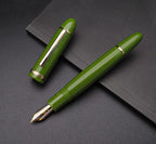 JINHAO X159 Fountain Pen (EF Nib 0.38mm, Avocado Green with Gold Clip)