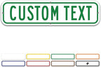 Custom Street Sign, Address Sign, 8 Colors, Reflective Option, Mounting Options, 6x24 Inch, Thick Rust-Free AlumaBond, Made in USA By My Sign Center (Contour)
