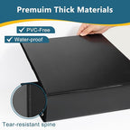 CIXILDTS 3" 3 Ring Binder, Standard 3-Inch Round Ring Binder Fit Letter Size Paper, Presentation View Binders, 10 Packs, Black