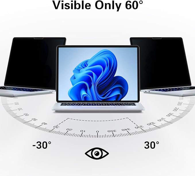 FILMEXT Privacy Screen for Microsoft Surface Laptop studio 2/1 14.4 inch (Model 2029/1964), Anti-Spy Filter Anti-Glare (for Surface Laptop studio 2/1 14.4" Privacy Screen Protector Filter)