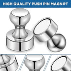 LOVIMAG Fridge Magnets 20Pcs Refrigerator Whiteboard Small Strong Magnet Classroom Kitchen Accessories Decorative Locker Set Decor Must Haves Office Calendar Refrigerador Magnetic Cute Crafts Silver
