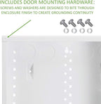 On-Q 42" Structured Media Enclosure with Hinged Cover Lock, 20 Gauge CRS, Versatile Mounting