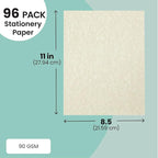 Best Paper Greetings Parchment Paper - 8.5 x 11 In, Ivory, 90 GSM, 96 Sheets - Resume & Certificate Paper - Printer Stock for Awards & Diplomas