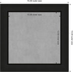 Amanti Art Black Framed Magnetic Board 15x15 X-Small Vision Board for use with Magnets, 100% Metal Sheet to Display Items as Office Decor or for Home Organization in mudroom, Kitchen or Kids Room