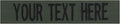 Custom Uniform Name Tapes Solid Colors. Olive Drab Fabric, 3.5 Inch Hook Fastener (Uniform Ready Fastener)