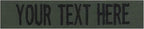 Custom Uniform Name Tapes Solid Colors. Olive Drab Fabric, 4 Inch Hook Fastener (Uniform Ready Fastener)