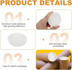 PATIKIL 100 Pcs Mailing Tube Plastic End Caps 2.6" ID PE Round Cardboard Shipping Tube Lids White Protective Poster End Caps for Paper Documents Artwork Storage
