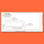 1000#10 Custom Printed Envelopes, White, Single Left Window, Self Seal, Security Tinted, Text and Logo Customization, Size 4-1/8 x 9-1/2 Inches, 24 LB