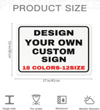 Custom Outdoor Metal Personalized Sign With Your Photo, Text, Logo - Decorative Wall Sign for Business, Workplace, Office, Home