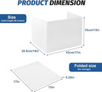 ZYINOZOC 12 Pack Desk Dividers for Students,3-Fold Privacy Screens,Testing Dividers for Classroom Waterproof,Plastic Easy Clean Privacy Shields for Student Includes Extra Labels