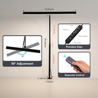 FAPEMIH LED Desk Lamp for Office Home, Adjustable Flexible Eye-Caring Desk Light with,5 Modes 10 Brightness Adjustment, USB Adapter Desk Lamp with Clamp-T-B