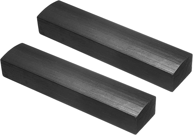 uxcell 1 Pair Calligraphy Paper Weights, 5.9" Wooden Paperweight Desk Accessory for Home Office Calligraphy Practice Drawing Writing, Gift for Writers Professionals, Black