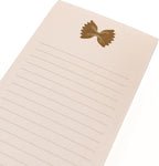 Graphique Macaroni Bowtie Magnetic Notepad, 100 Tear-Away Sheets for Grocery, Shopping & To-Do Lists, Writing Pad for Fridge, Kitchen, Office