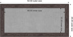 Amanti Art Black Framed Magnetic Board 26x54 Oversize Vision Board for use with Magnets, 100% Metal Sheet to Display Items as Office Decor or for Home Organization in mudroom, Kitchen or Kids Room