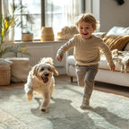 GENIMO 2'6''x6 Runner Rugs for Hallway, Machine Washable Non Slip Vintage Rugs, Low Pile Lightweight Soft Print Rug for enrtyway, Corridor, Home Office, Kitchen, Light Green