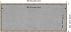 Amanti Art Silver Framed Magnetic Board 22x50 Oversize Vision Board for use with Magnets, 100% Metal Sheet to Display Items as Office Decor or for Home Organization in mudroom, Kitchen or Kids Room