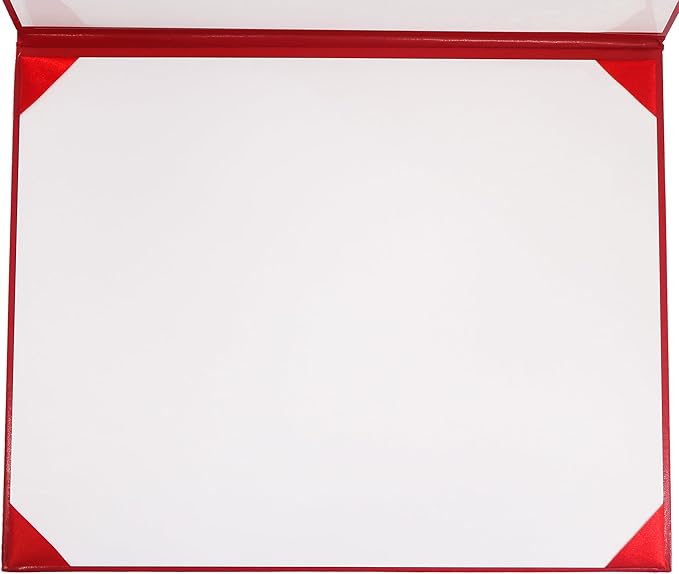 GraduationMall 11"x14" Imprinted Padded Diploma Cover Certificate Holder Red