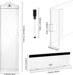 Monitor Memo Boards for Computer, Upgrade Transparent 3 PCS (Left & Right & Bottom) Multifunction Screen Message Reminder Pad Side Panel Phone Holder Organizer for Office Desktop, with Pen Sticky Note