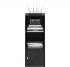 Furinno LUDER Book Shelf, 3-Tier Modern Bookshelf, Bookcase with 1 Door Storage Cabinet, 9.3 x 12 x 31.5, for Living Room, Bedroom, Home Office, Blackwood | Furinno, Luder, Shelf, Bookcase, 1 Door, Storage Cabinet