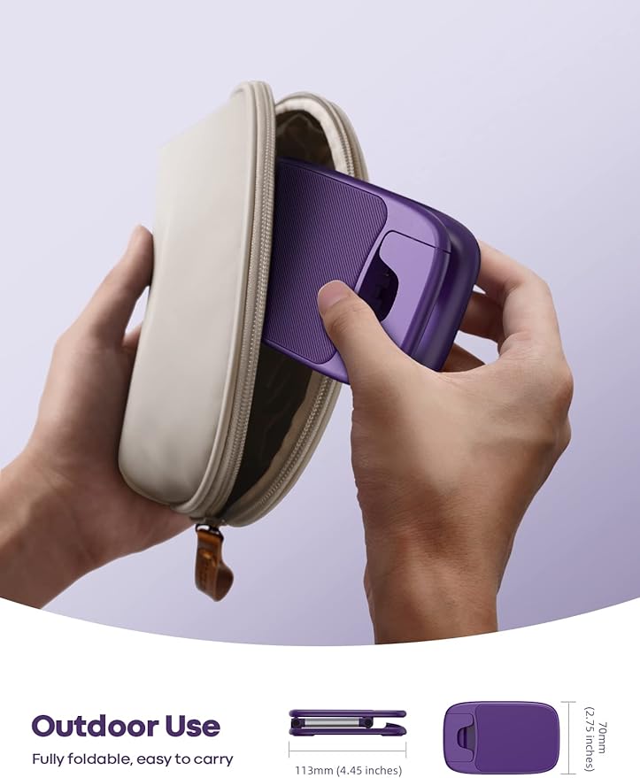 Lamicall Purple Phone Holder for Desk - Dark Purple Cellphone Stand Desk Accessories Desktop Office Must Have for iPhone 17 16 15 14 13 Pro Max Mini, 12 11 XR X 8 7 6 Plus SE, 4-8'' Smartphone