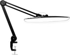 Neatfi XL 2,200 Lumens LED Desk Lamp with Clamp, 24W Bright Architect Task Lamp, 20 Inches Dimmable Computer Light, Adjustable Desk Light for Home, Office, Crafts, Nails & Hobbies (Non-CCT, Black)