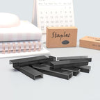 NatSumeBasics 6000 Black Staples Colored Staples for 26/6 Standard Desk Manual Stapler Refill, School Office Supplies Accessories (Black)
