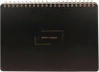 Merely Home Undated Weekly Schedule | Business Planner | 8.25” x 11.75” ADHD Organizer | Premium Multi-Layout Schedule | Black | Landscape Layout