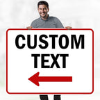 Custom Arrow,Custom Directional Sign, Left Arrow,36x48 Inches, Rust Free DiBound, Fade Resistant, Made in USA by My Sign Center
