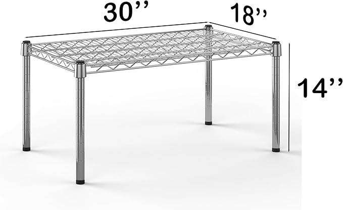 Regal Altair 18''W x 30''L x 14''H Chrome Plated Wire Dunnage Rack | Off The Floor Storage