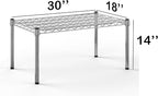 Regal Altair 18''W x 30''L x 14''H Chrome Plated Wire Dunnage Rack | Off The Floor Storage