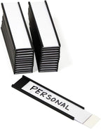 SmartSign Magnetic 'C' Channel Label Holders for Metal Racks and Shelves | 0.75" x 3" Pack of 25
