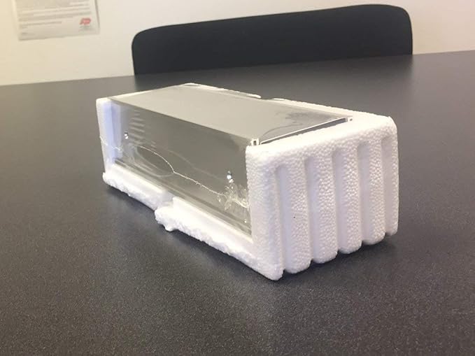 The Original Over the Cube - Quality Aluminum, Changeable Cubicle Nameplate Holder, Satin Silver Base, and Silver Name Plate Holder, (2.75" cubicle wall depth) - Made in the USA