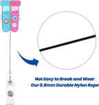 Funny Phlebotomy Badge Reel | Cute Retractable ID Card Phlebotomist Badge Holder | Name Tag Medical Work Badge Clip for Lab Infusion Room RN LPN CNA MA ER Pediatric Urology Doctor | Nurse Gifts