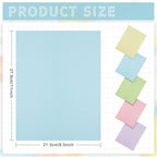Sinmoe 100 Sheets 5 Shades Cardstock Paper 8.5 x 11 Inches 180gsm Solid Core Printer Paper for Scrapbooking DIY Arts Crafts Making Office Home Supplies (Macaron Series)