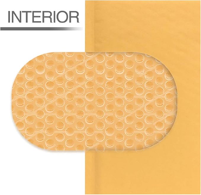 Secure Seal #4 9.5x14.5 Kraft Bubble Mailers Padded Shipping Envelopes (Pack of 400)