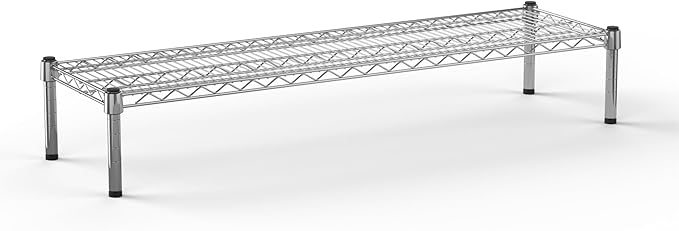 Regal Altair 14''W x 48''L x 8''H Chrome Plated Wire Dunnage Rack | Off The Floor Storage
