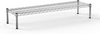 Regal Altair 14''W x 48''L x 8''H Chrome Plated Wire Dunnage Rack | Off The Floor Storage