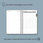 POPRUN Pocket Monthly Planner 2026-2027 (Small Size 4.25" x 6.25") 18 Months Calendar Book(Jan 2026 - Jun 2027) - 4 Pages per Month with Expense & Notes, Leather Cover, Sunday Starts - Pink