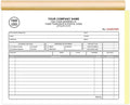 Custom Invoice Book with Logo 100 Set Personalized Receipt Books Customized Invoices for Small Business 2 - Parts Carbonless Duplicate Invoice Forms NCR Books
