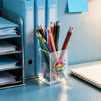QYUVK Dumpster Fire Response Team Acrylic Pencil Holder Cup, Funny Dumpster Fire Pen Holder Gifts For HR Nurse Women Men, Hilarious Gifts for Coworkers Team Members, Pencil Cup for Desk