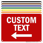 My Sign Center Custom Left Arrow,7x10 Inches, Aluminum, Simple Style, Arrow Left - Flood
